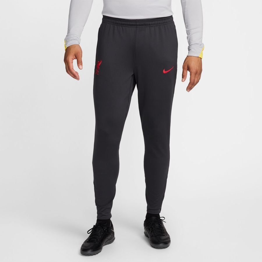 Liverpool Training Trousers Dri-FIT Strike 3rd - Smoke Grey/Chrome Yellow/Global Red - Men's-SoccerKits Hub | Buy Soccer Jerseys Online